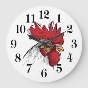 Chicken Head Wall Clock