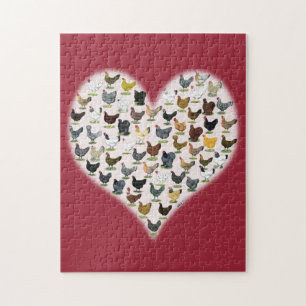 Chicken Heart Jigsaw Puzzle