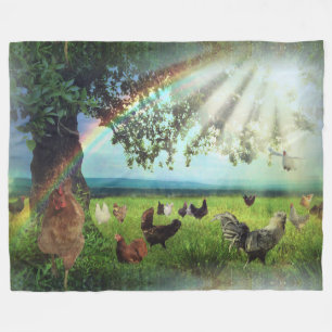 Chicken Heaven Fleece Blanket