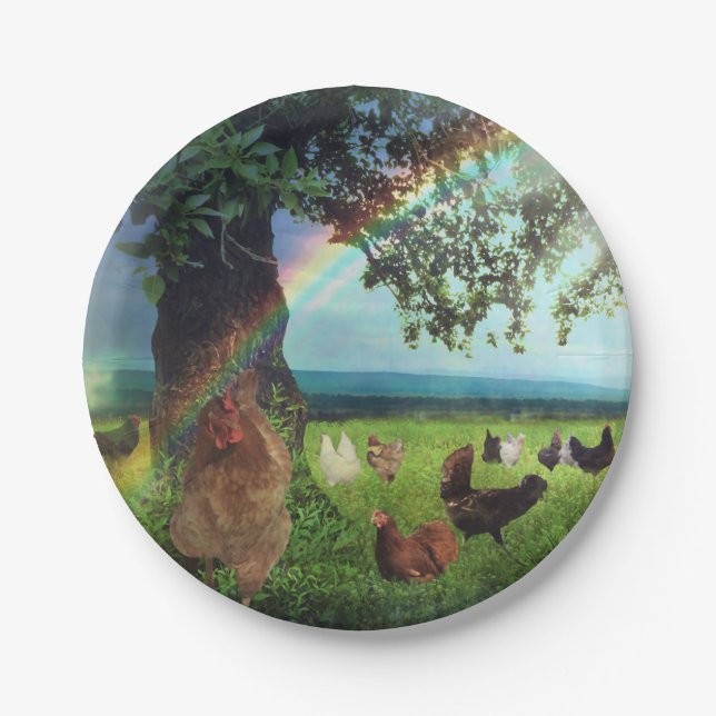 Chicken Heaven Paper Plate (Front)