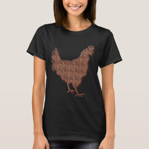 Chicken Hen Coffee Beans Chicken Egg   T-Shirt