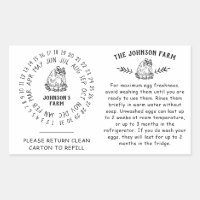 Chicken Hen Egg Handling Return Carton Date Wheel