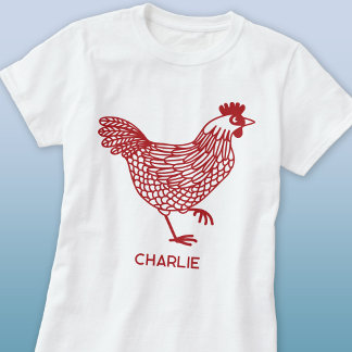 Chicken Hen Personalised T-Shirt