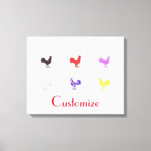 Chicken Hens Thunder_Cove   Canvas Print