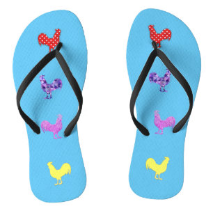 Chicken Hens Thunder_Cove  Flip Flops