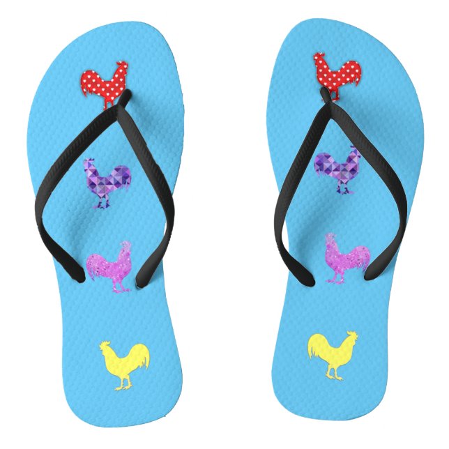 Chicken Hens Thunder_Cove  Flip Flops (Footbed)