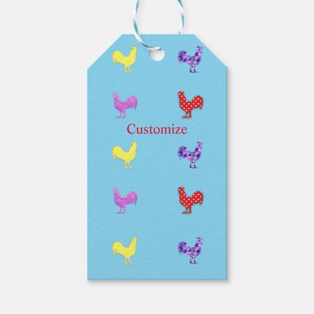 Chicken Hens  Thunder_Cove  Gift Tags (Front)