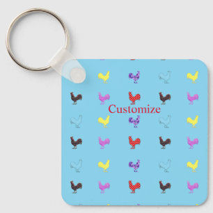 Chicken Hens  Thunder_Cove  Key Ring
