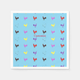 Chicken Hens  Thunder_Cove Napkin