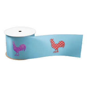 Chicken Hens  Thunder_Cove Satin Ribbon