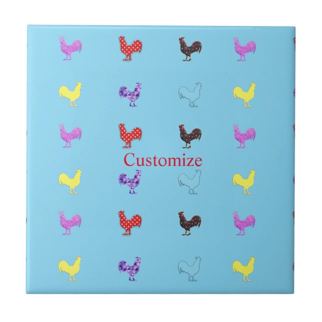 Chicken Hens  Thunder_Cove Tile (Front)