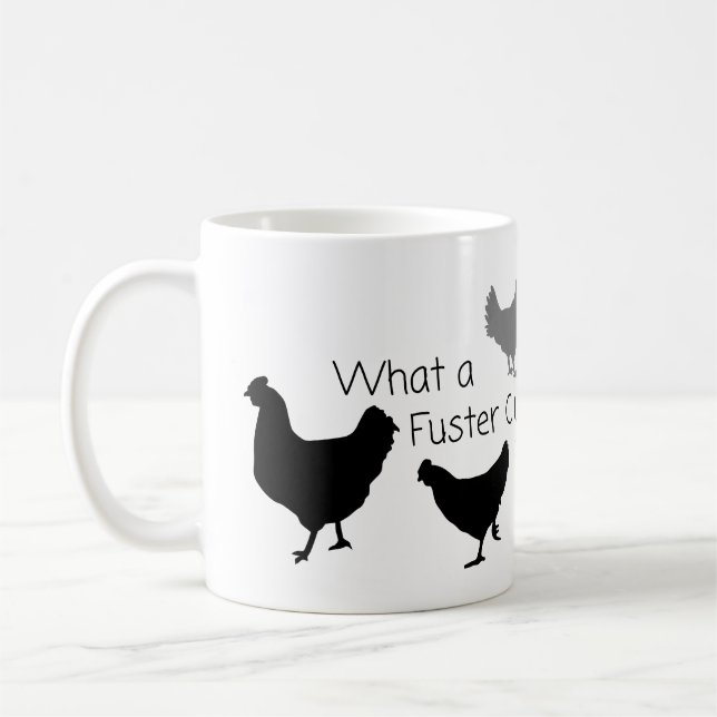 Chicken Humour: What the Fuster Cluck?? Coffee Mug (Left)