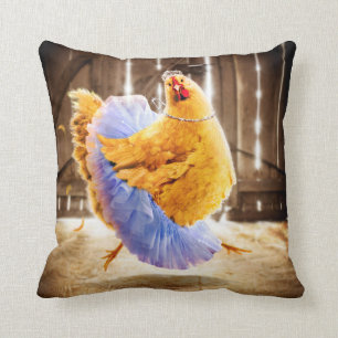 Chicken in a Tutu Cushion