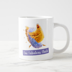 Chicken in a Tutu Large Coffee Mug