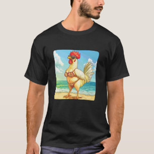 Chicken in Bikini Swimsuit Costume for Boys and Gi T-Shirt