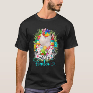 Chicken In Easter Eggs Basket Cute Bunnies Happy E T-Shirt