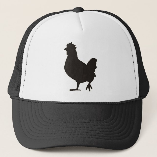 chicken is the new black trucker hat (Front)