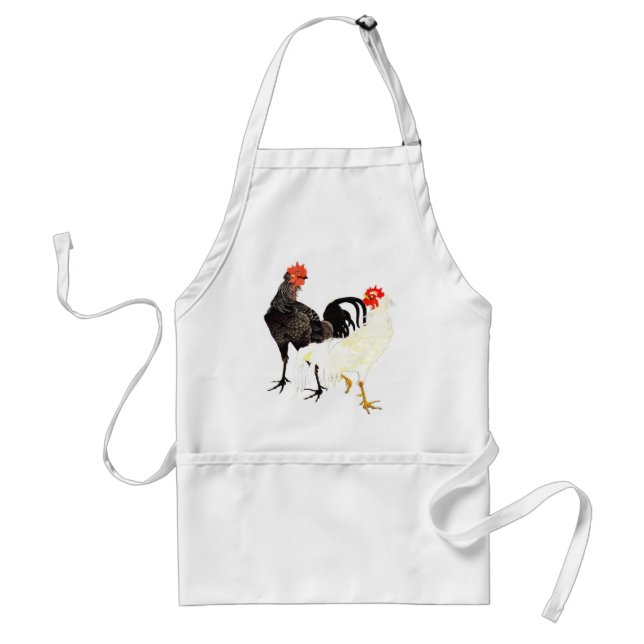 Chicken Jakuchu ITO: A Japanese style painting Standard Apron (Front)