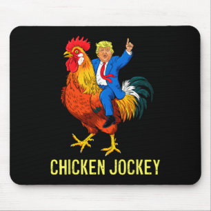 Chicken Jockey Trump Funny Meme 4  Mouse Mat