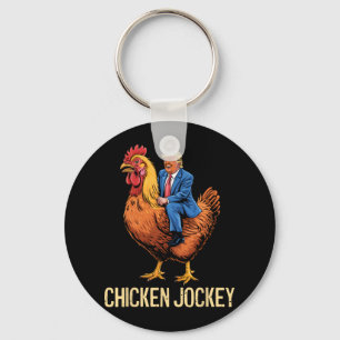 Chicken Jockey Trump Funny Meme 5  Key Ring