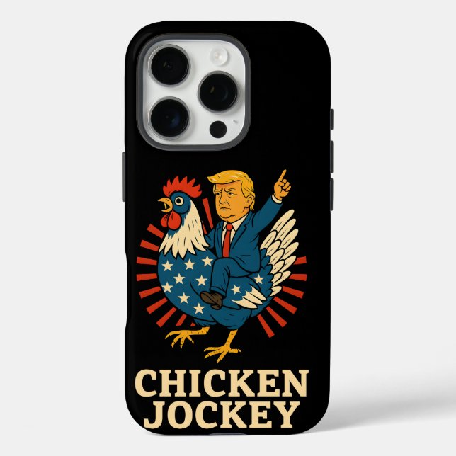 Chicken Jockey Trump Funny Meme Case-Mate iPhone Case (Back)