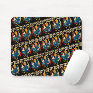 Chicken Jockey Trump Funny Meme Mouse Mat