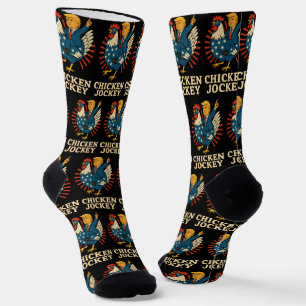 Chicken Jockey Trump Funny Meme Socks