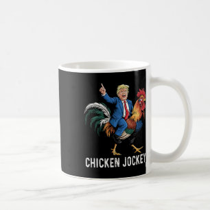 Chicken Jockey Trump Funny Meme Surreal Humour Tee Coffee Mug