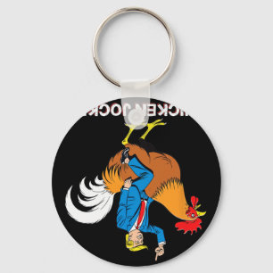 Chicken Jockey Trump Funny Meme Surreal Humour Tee Key Ring