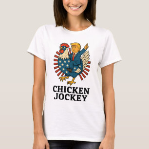 Chicken Jockey Trump Funny Meme T-Shirt