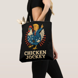 Chicken Jockey Trump Funny Meme Tote Bag