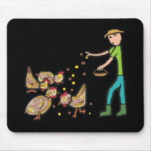 Chicken Keeping Mouse Mat
