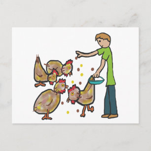 Chicken Keeping Postcard