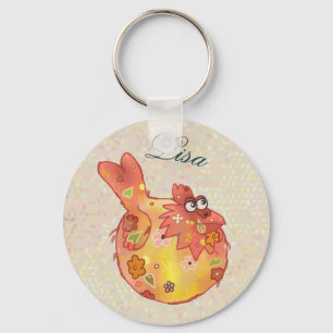 chicken key ring