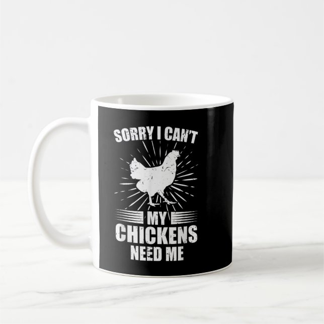 Chicken King Mens Chicken Lover Shirt Pet Chicken Coffee Mug (Left)