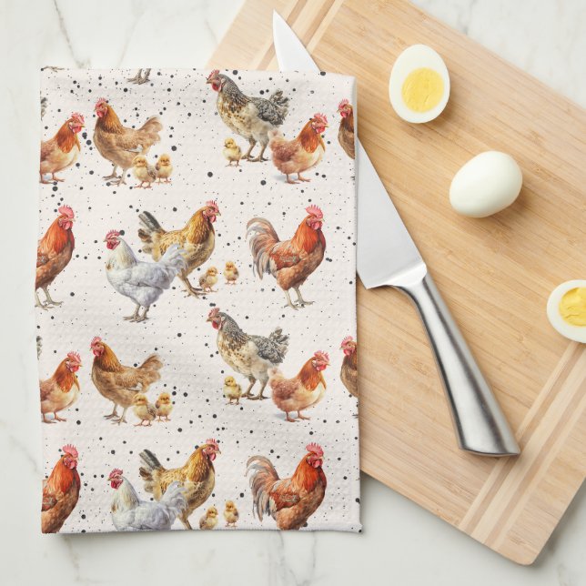 Chicken Kitchen Towel (Quarter Fold)