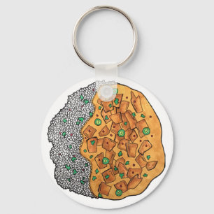 Chicken Korma Qorma Indian Food Cuisine Foodie Key Ring