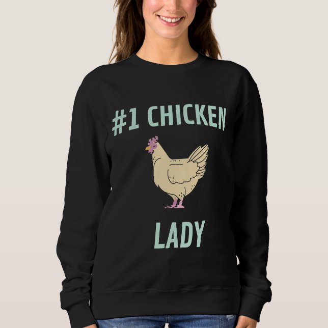 Chicken Lady Mint Style   Sweatshirt (Front)