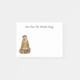 Chicken Lady personalised Post It Notes