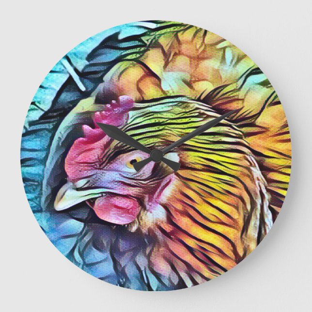 CHICKEN   LARGE CLOCK (Front)