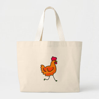 chicken large tote bag