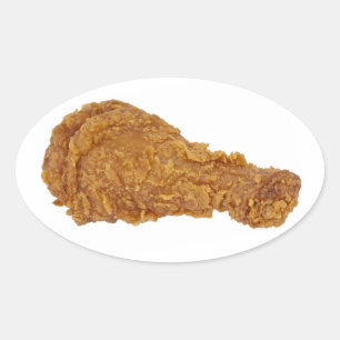 Chicken Leg Oval Sticker