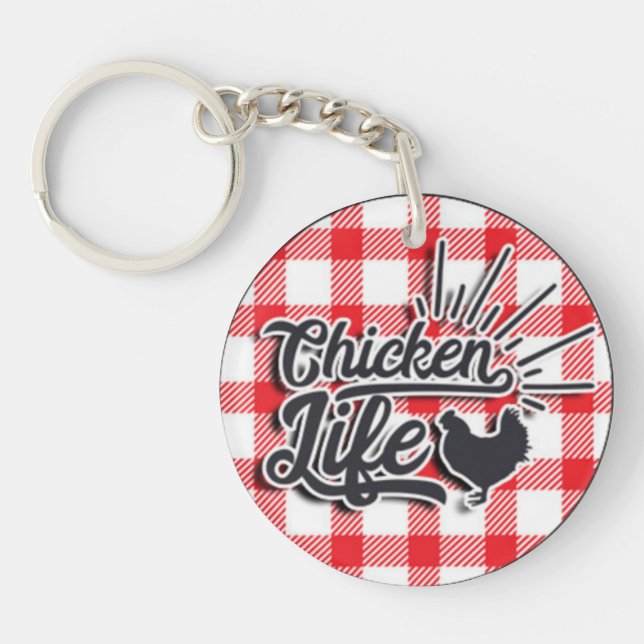 Chicken Life Key Ring (Front)