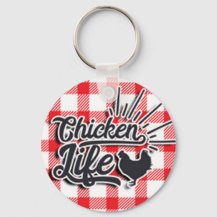 Chicken Life Key Ring