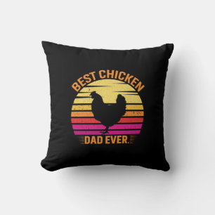 Chicken Lover   Best Chicken Dad Ever Cushion