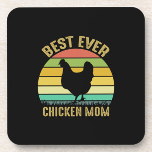 Chicken Lover Best Ever Chicken Mum Coaster