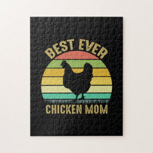 Chicken Lover Best Ever Chicken Mum Jigsaw Puzzle