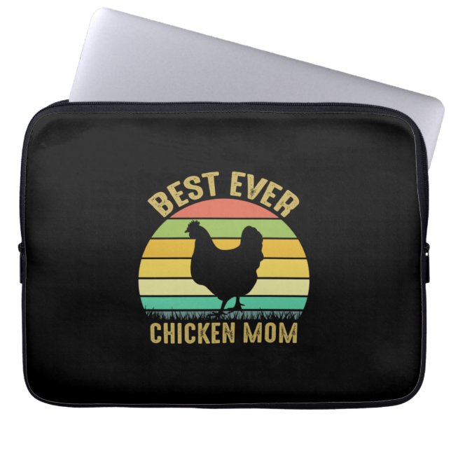 Chicken Lover | Best Ever Chicken Mum Laptop Sleeve (Front)