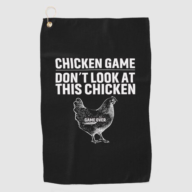 Chicken Lover | Chicken Game Golf Towel (Front)