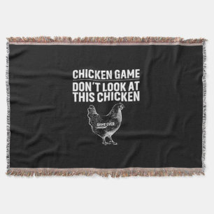 Chicken Lover Chicken Game Throw Blanket